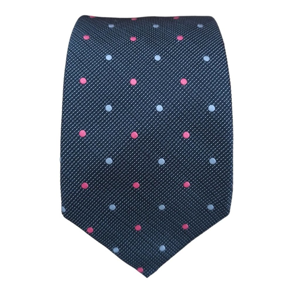 CERRUTI 1881 Gray Polka Dot Silk Tie FRANCE 59"/ 3.2" EC